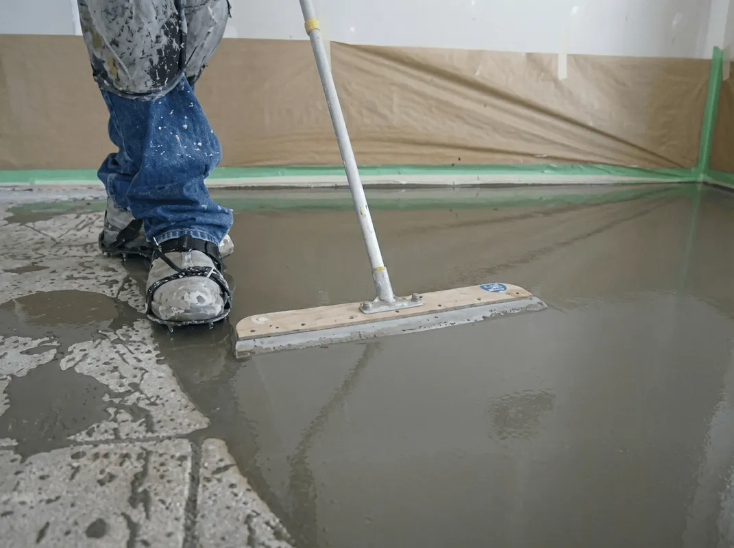 Uneven floor being professionally repaired in Stockton, CA